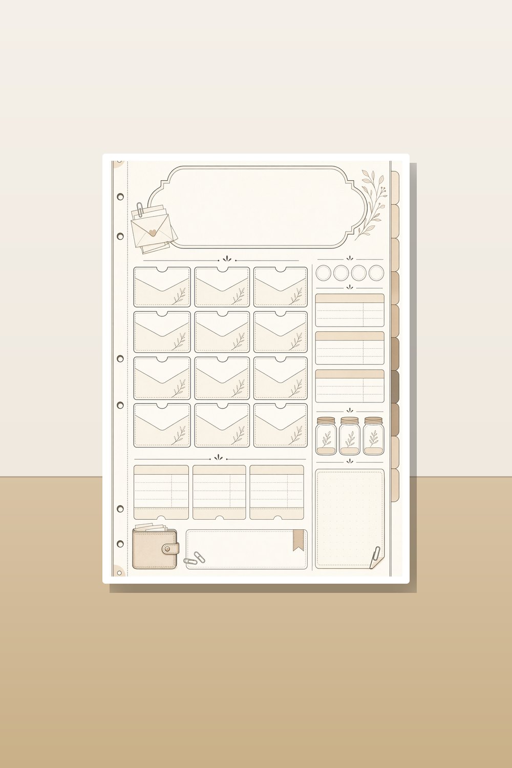 2026 Budget Binder Printable Bundle, Minimalist Cash Envelope Budget Printable, Sinking Funds Tracker, Bills & Debt Binder PDF Pack