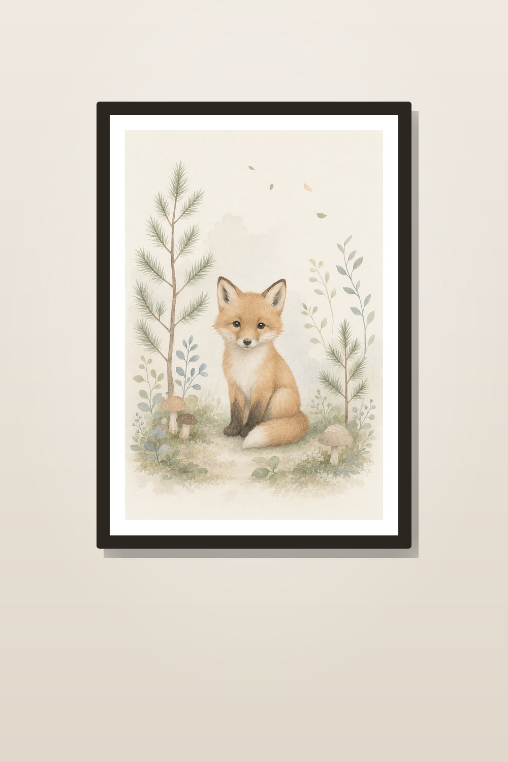 Affiche Murale Scandinave Chambre Bébé – Lot de 6 Affiches Animaux de la Forêt, Poster Chambre Bébé Scandinave, Déco Murale Mixte Nature
