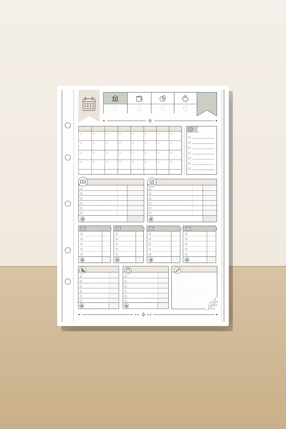 Minimalist Budget Binder Printable 2026 Bundle, 2026 Budget Binder Printable PDF, Paycheck Budget, Cash Envelope & Debt Tracker Pages
