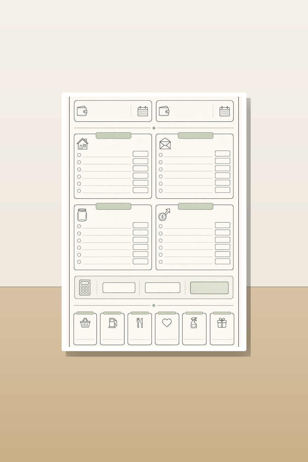 Biweekly Budget Planner Printable | Paycheck Budget Binder & Cash Envelope Set