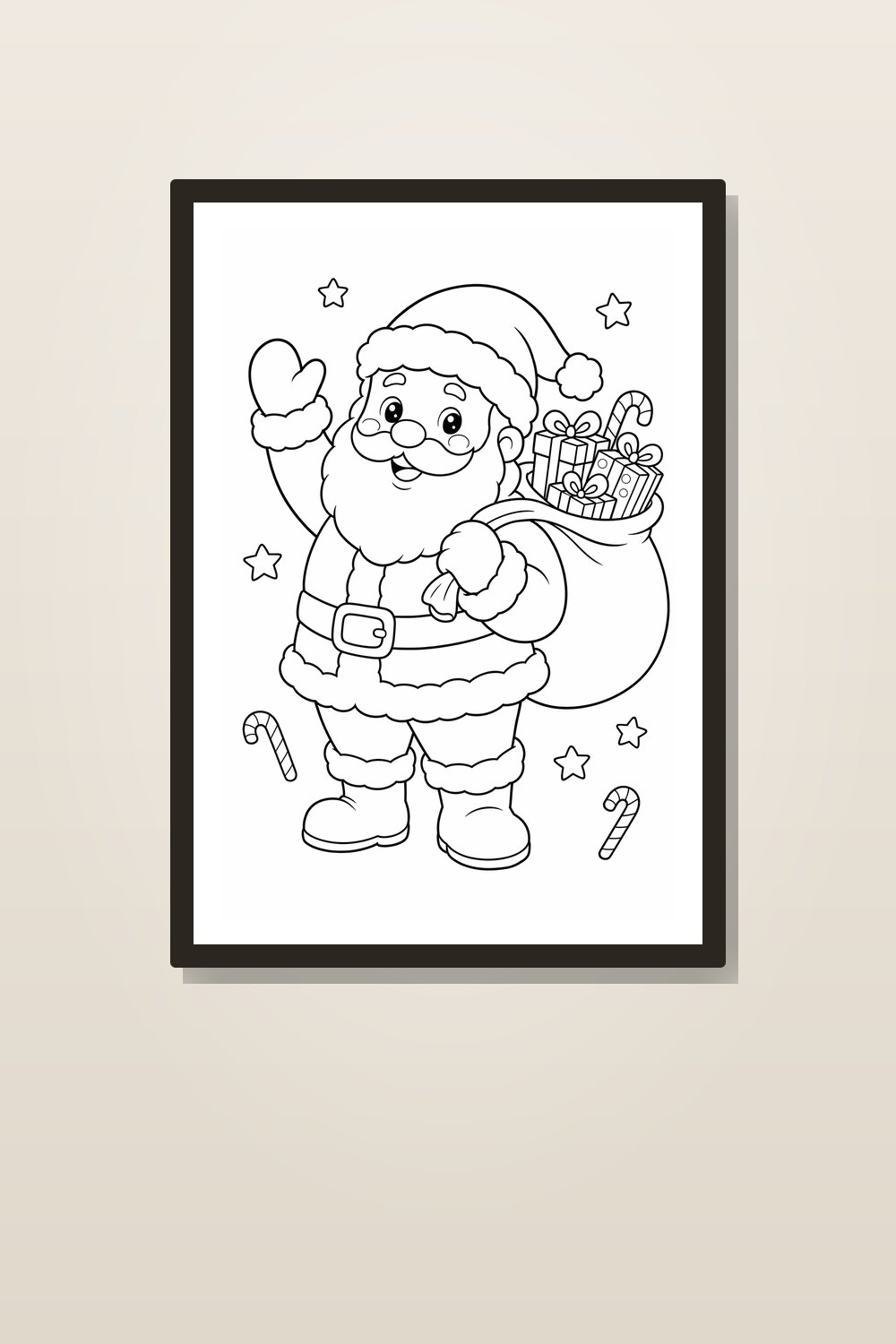 Cute Christmas Coloring Pages Printable for Kids - 8 Page Christmas Coloring Bundle PDF, Easy Holiday Coloring Sheets for Ages 4-8