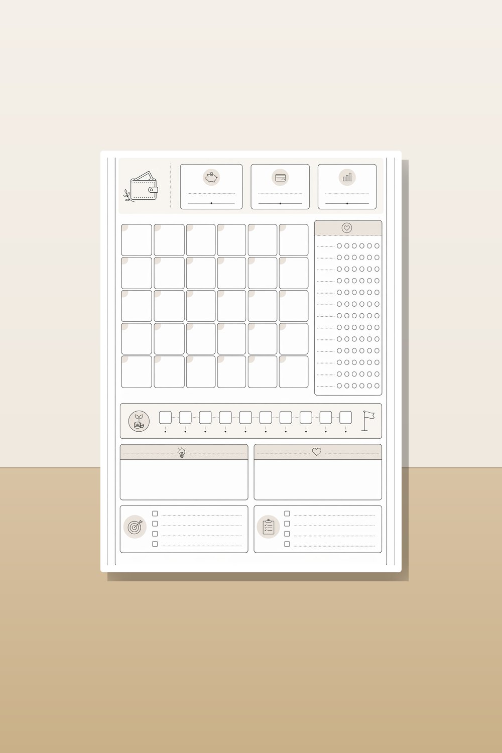 Minimalist 2026 Budget Binder Printable PDF Set, 2026 Budget Binder Printable, Monthly Budget Binder Pages, Sinking Funds & No Spend Tracker