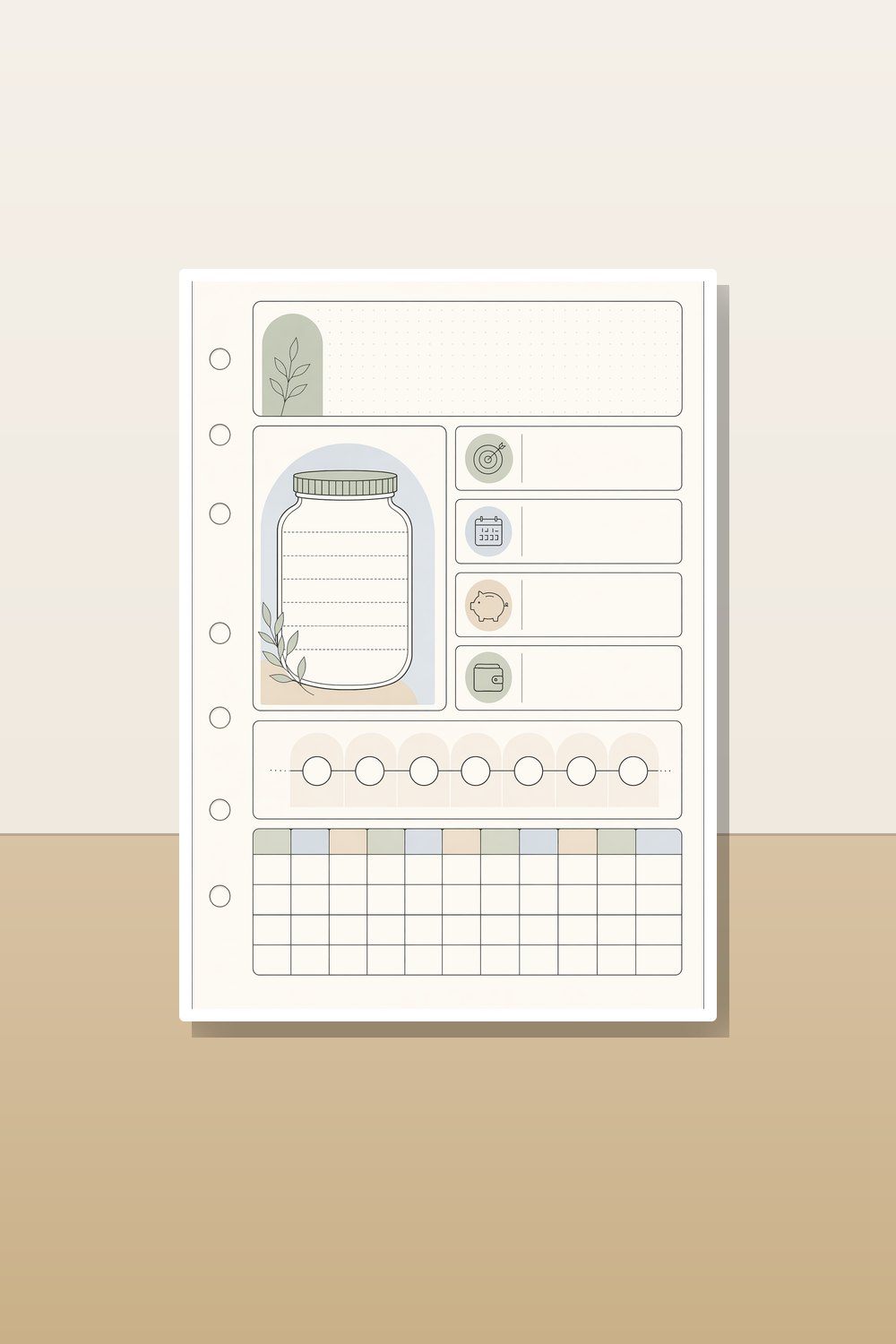Minimalist Budget Binder Printable PDF Bundle, Savings Tracker Printable Set, Bill Tracker & Debt Payoff Tracker Inserts