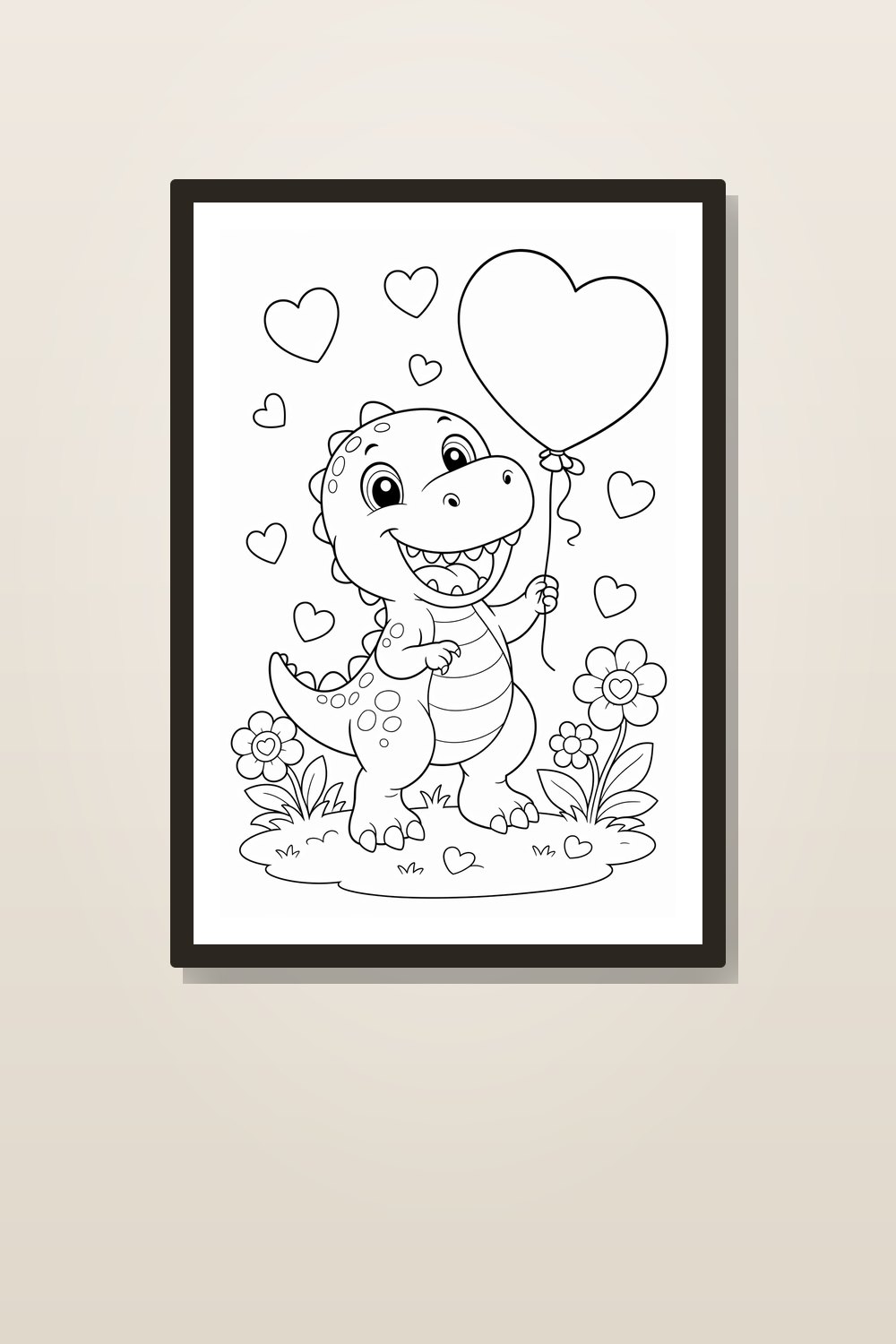 Dinosaur Valentine Coloring Pages Printable for Kids Bundle, Cute Dino Valentine Coloring Sheets, Classroom Valentine Activity Pack