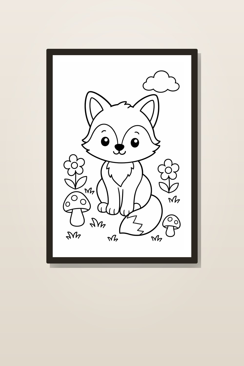 Cute Woodland Animal Coloring Pages for Preschoolers Bundle, Forest Animal Coloring Pages for Kids, Bold Line Printable PDF Pack