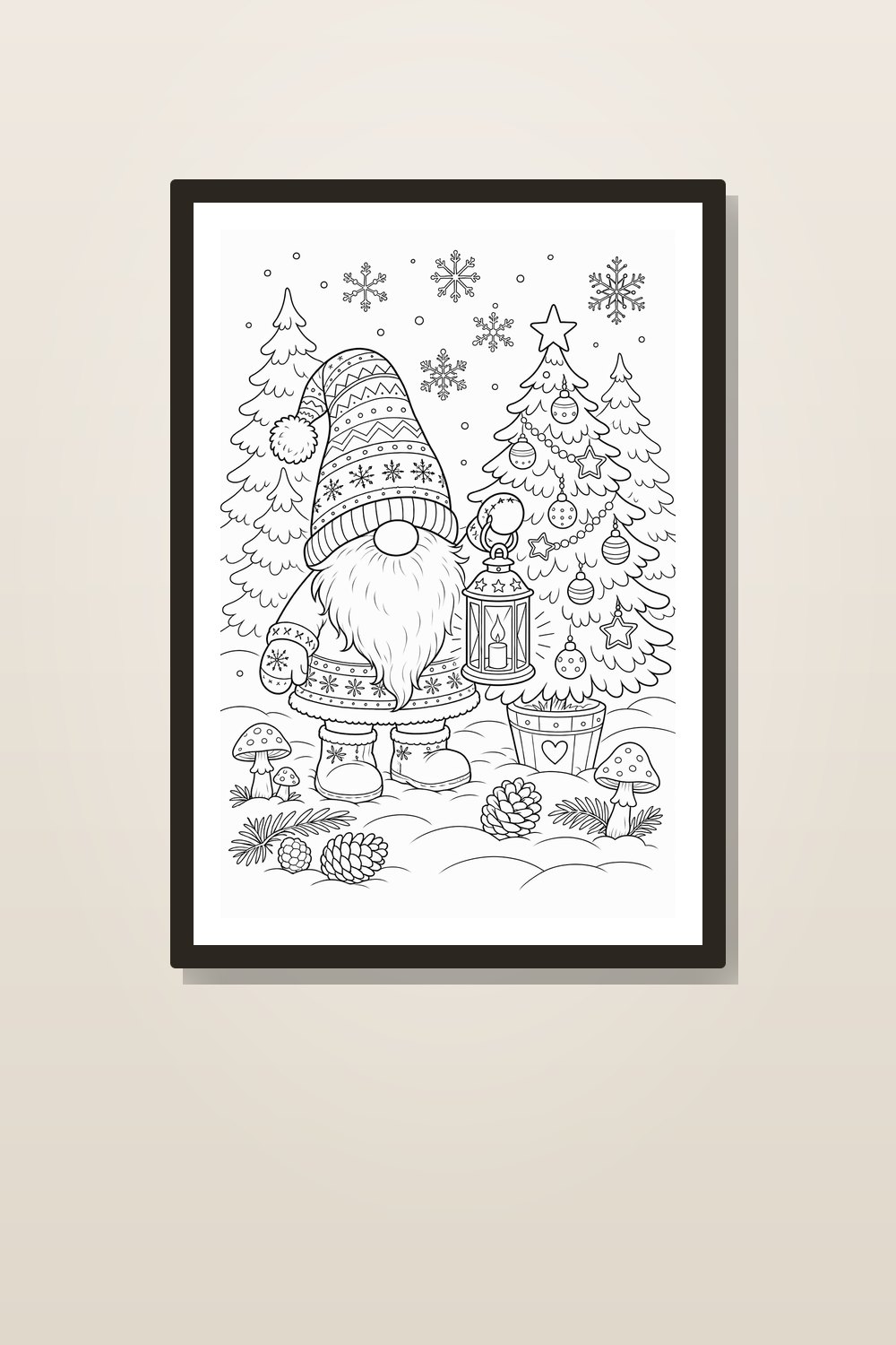 Scandinavian Christmas Gnome Coloring Pages Printable Bundle, Nordic Holiday Gnome Coloring Book PDF, Swedish Tomte Coloring Sheets Pack