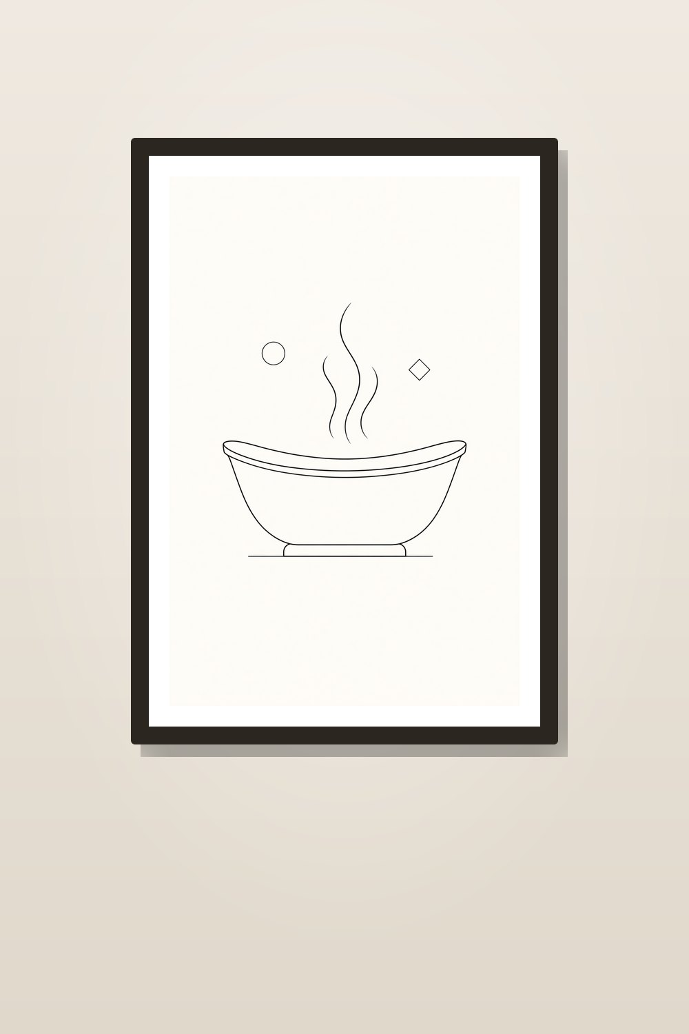 Minimalist Bathroom Wall Art Printable Set of 3, Black and White Bathroom Wall Art, Modern Powder Room Decor, Abstract Line Icon Prints