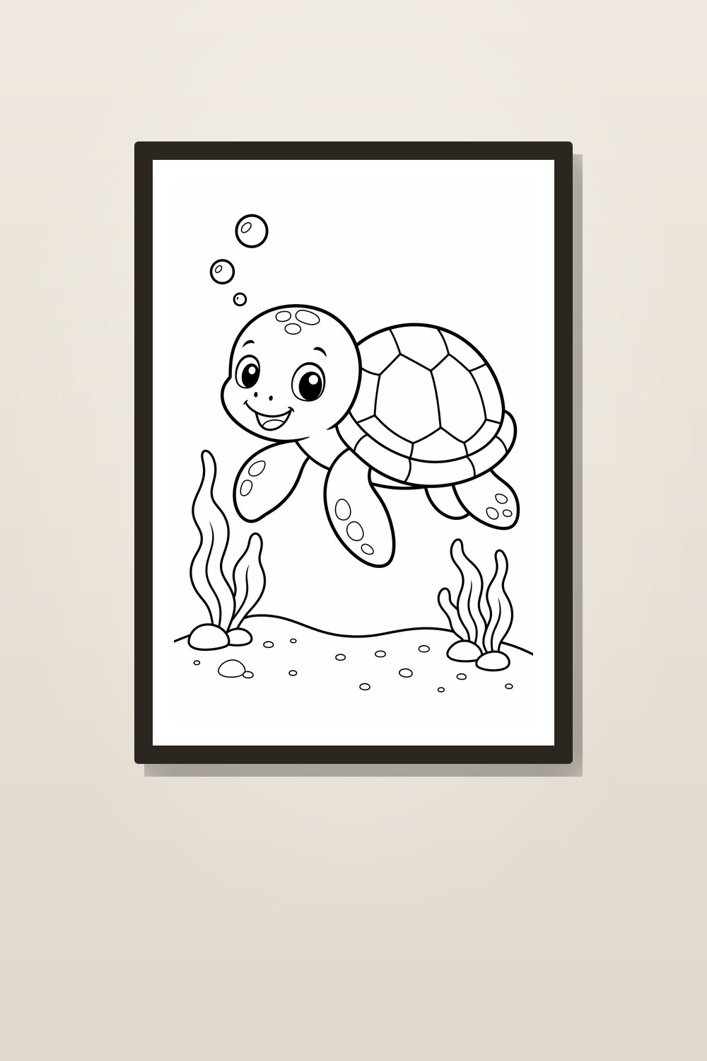 Ocean Animal Coloring Pages Printable Bundle for Toddlers & Preschoolers - Cute Sea Animals Coloring Pack PDF + 8 PNG