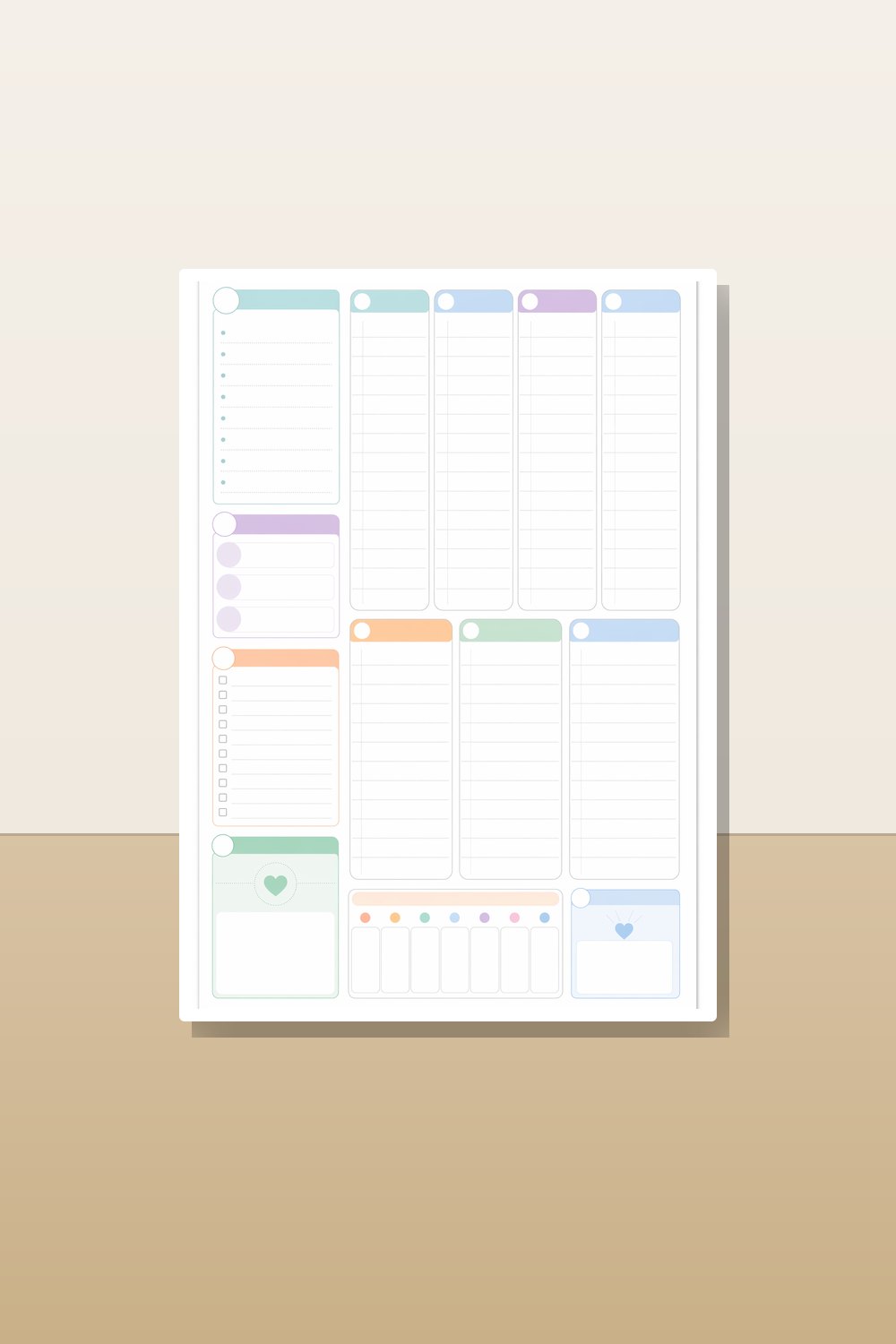 2026 ADHD Planner Printable, ADHD Weekly Planner 2026, Minimalist Time Blocking & Habit Tracker PDF