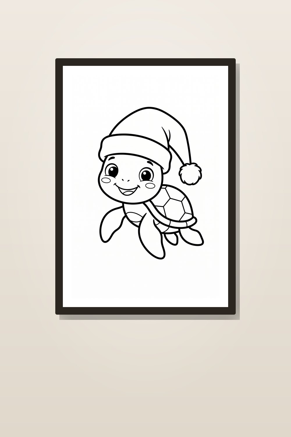 Christmas Ocean Animal Coloring Pages for Preschoolers | Cute Winter Sea Animals Bundle PDF — styled in a room