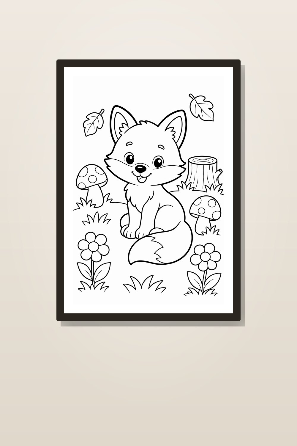 Woodland Animal Coloring Pages for Preschoolers Bundle, Cute Forest Animals Coloring Book PDF, Bold Outline Printable Pack