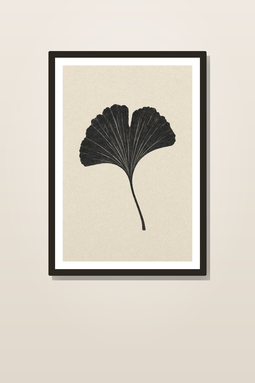 Minimalist Bathroom Wall Art Printable Set, Black and White Botanical Prints, Japandi Powder Room Decor