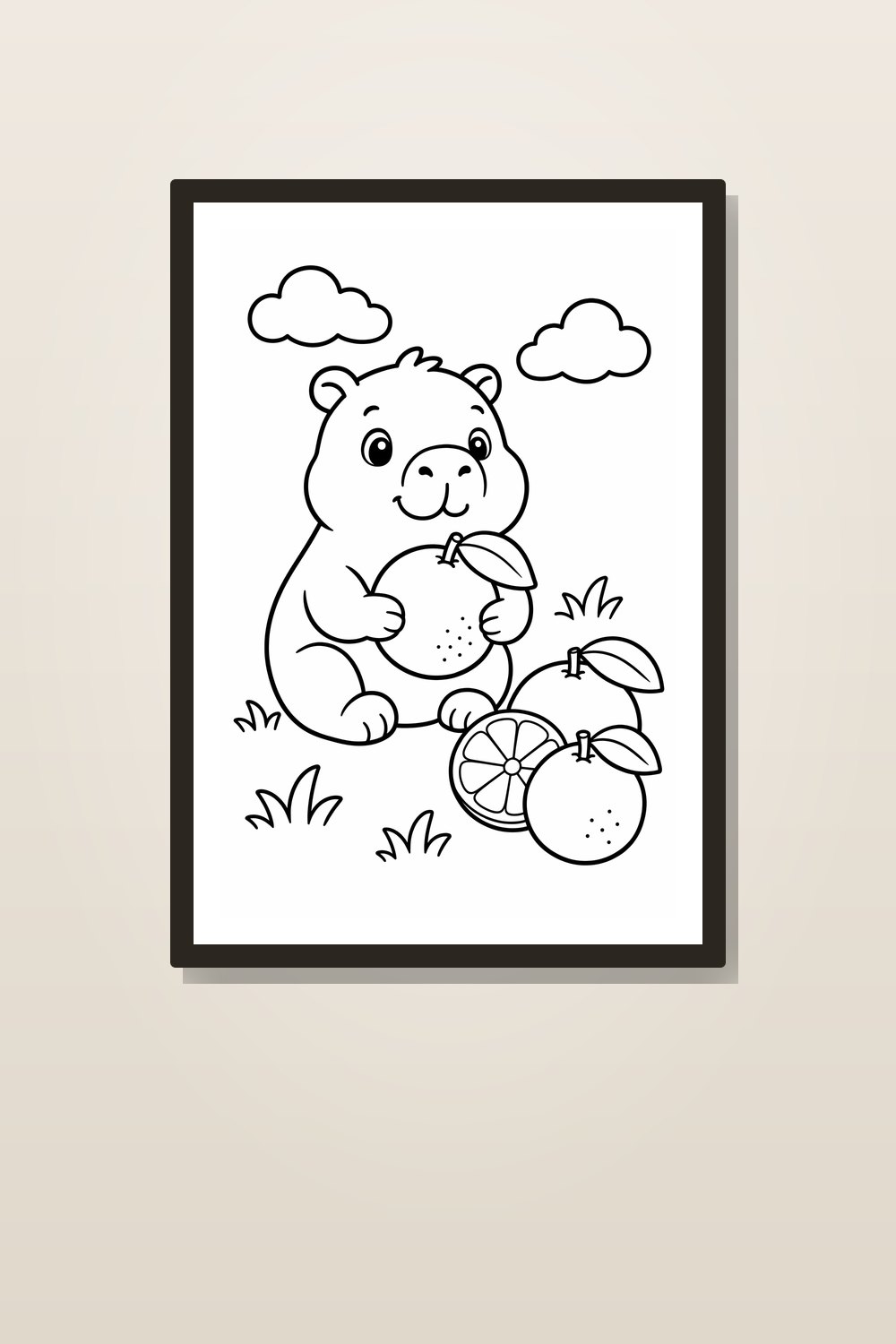 Desenhos de Capivara para Colorir | Kit Infantil com 8 Páginas para Imprimir