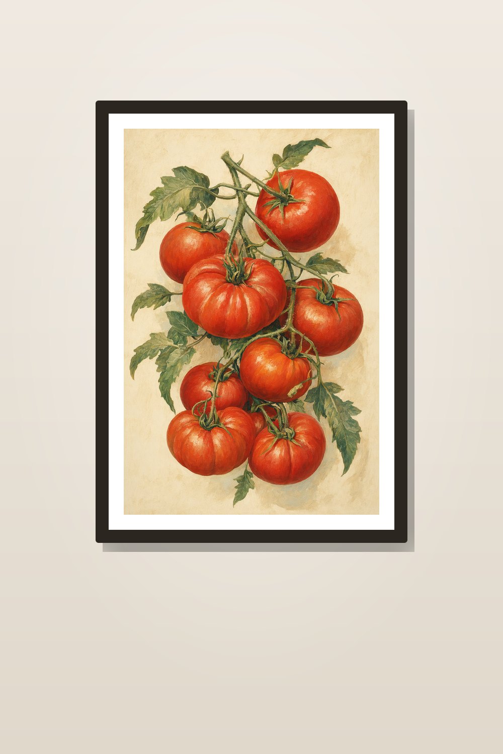 Retro Tomato Kitchen Wall Art Printable Set, Vintage Tomato Kitchen Prints Bundle, Italian Market Heirloom Tomato Decor, 6 PNG + PDF