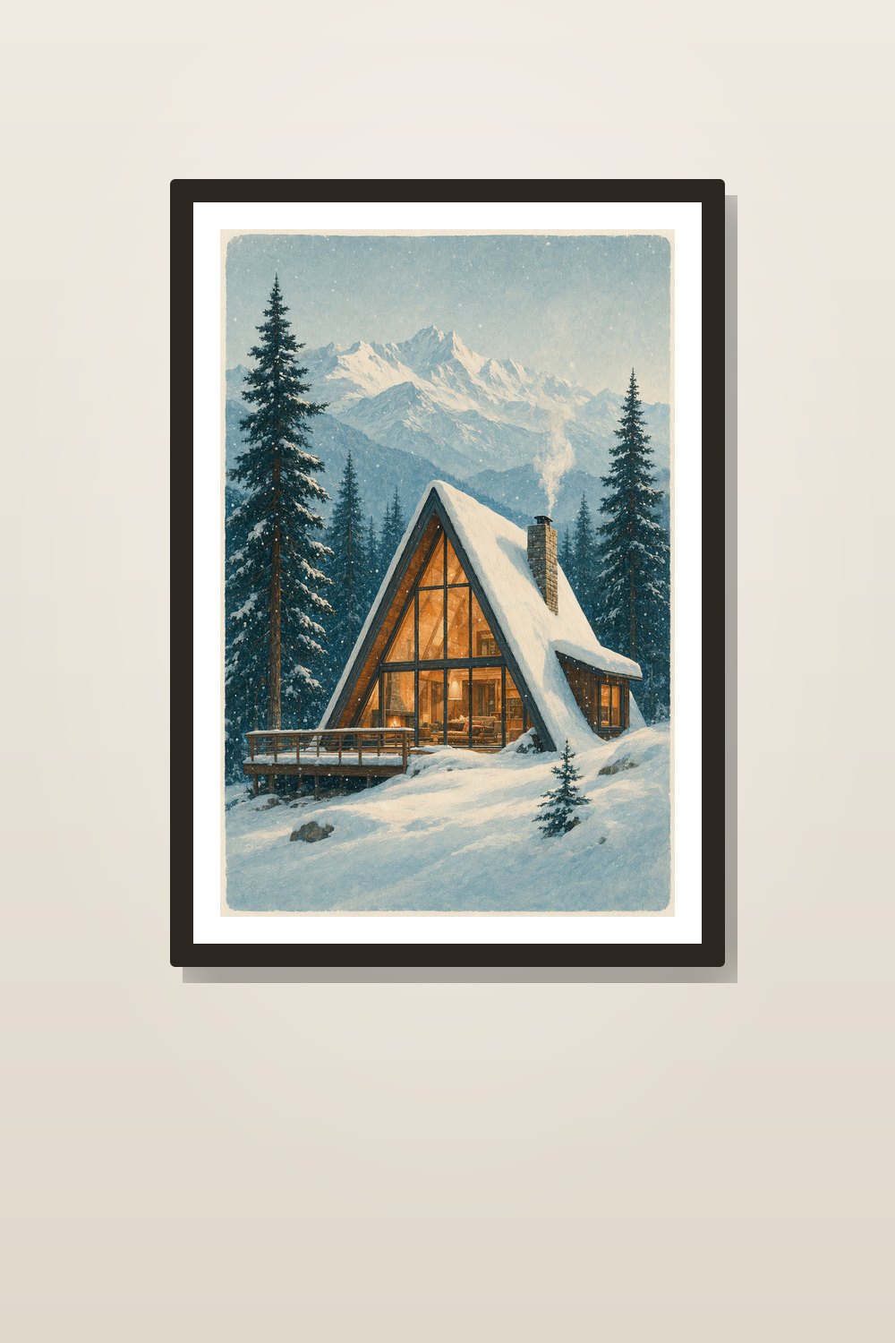Après Ski Wall Art Printable Set, Cozy Alpine Cabin & Vintage Ski Lodge Decor