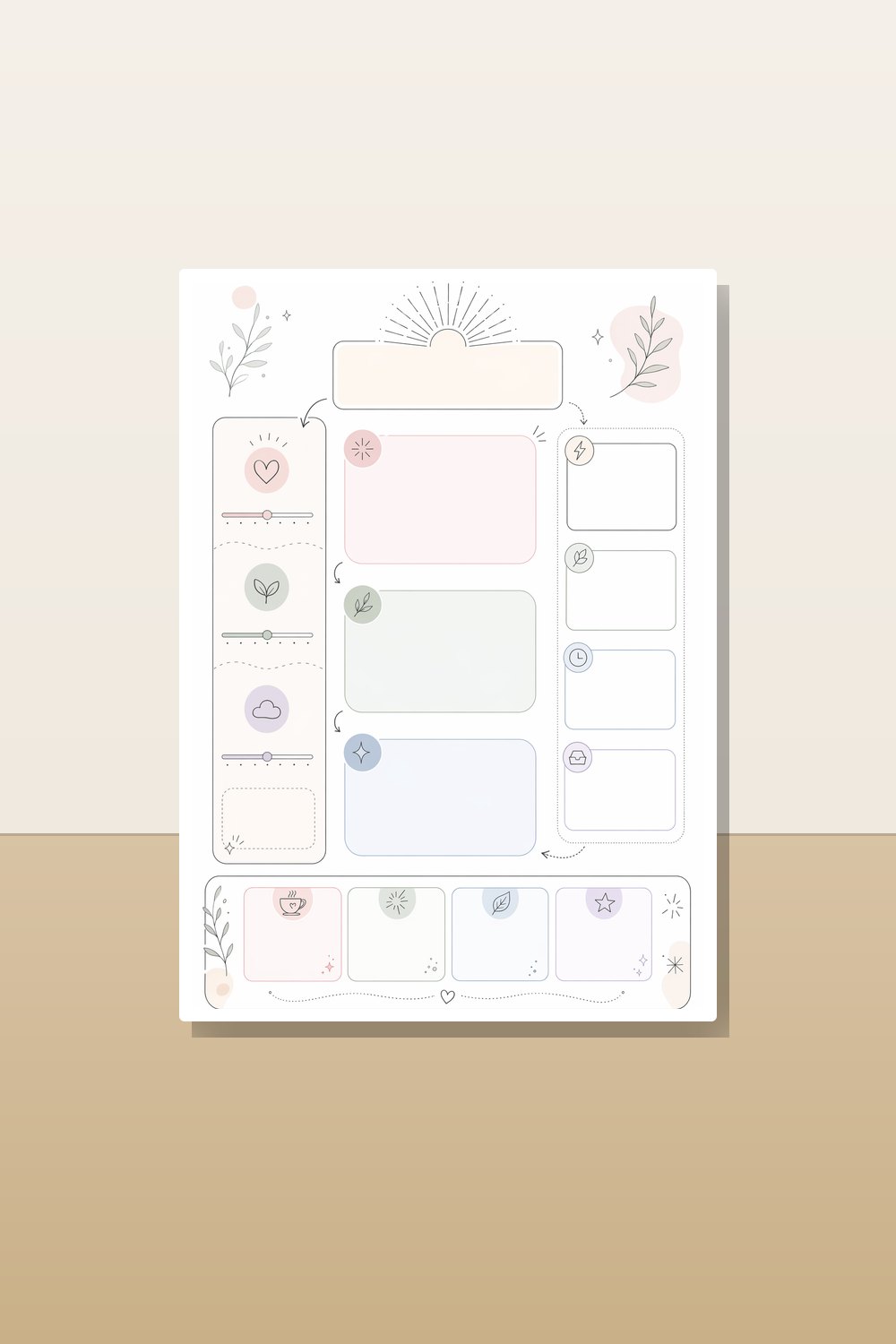 ADHD Planner Printable for Women Bundle, Adult ADHD Daily Focus Planner PDF, Visual Executive Functioning Planner Pages