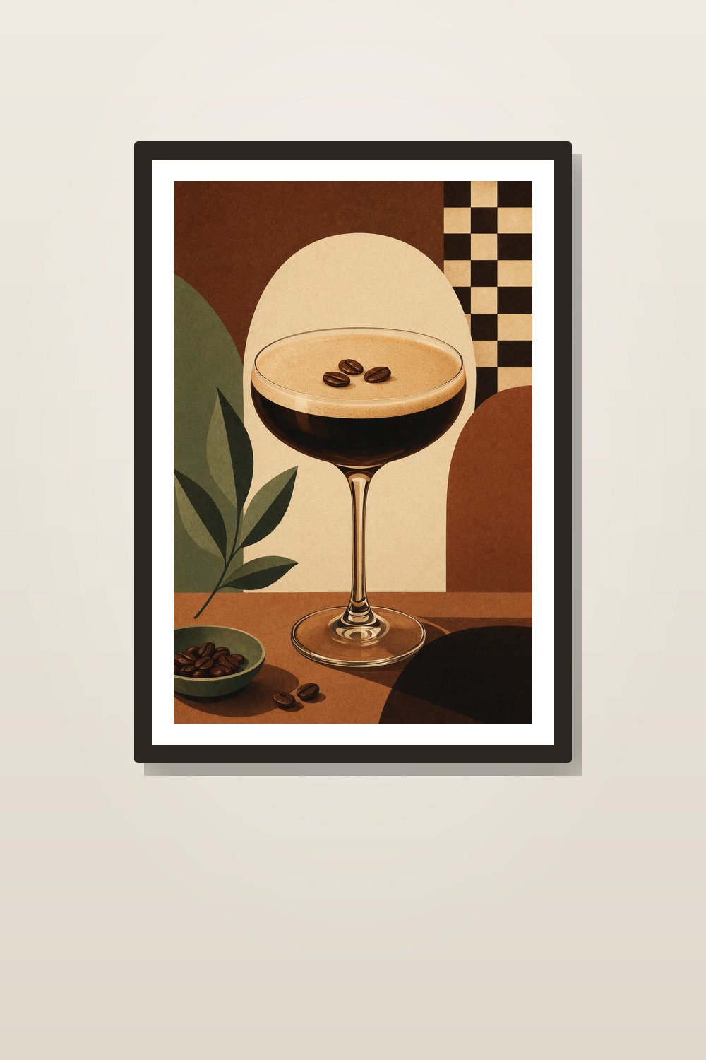 Retro Espresso Martini Wall Art Set Printable, Espresso Martini Kitchen Print Bundle, Mid Century Cocktail Bar Cart Decor