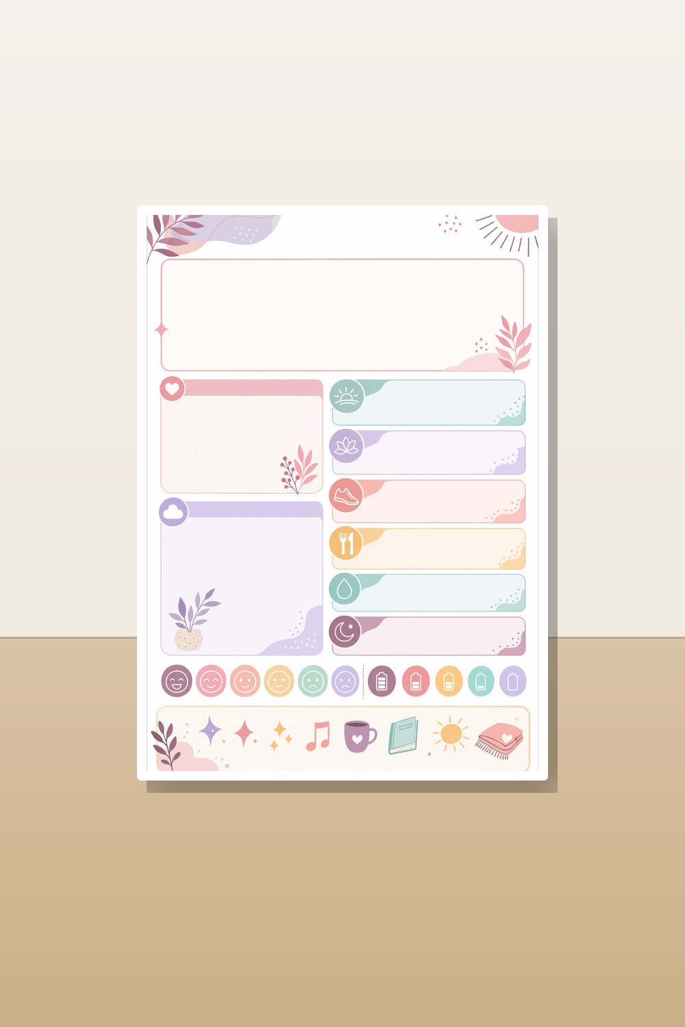 ADHD Planner Printable for Women, ADHD Daily Planner Printable, Visual ADHD Planner Bundle PDF, Dopamine Menu, Color Block Routine Pages