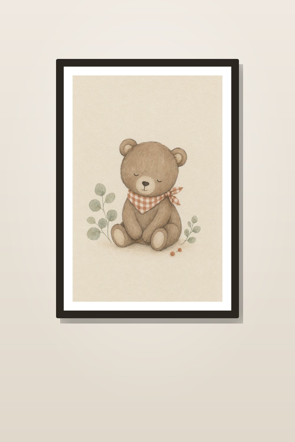 Affiche Chambre Bébé Scandinave Animaux – Lot 6 Posters Forêt Ours Renard Lapin