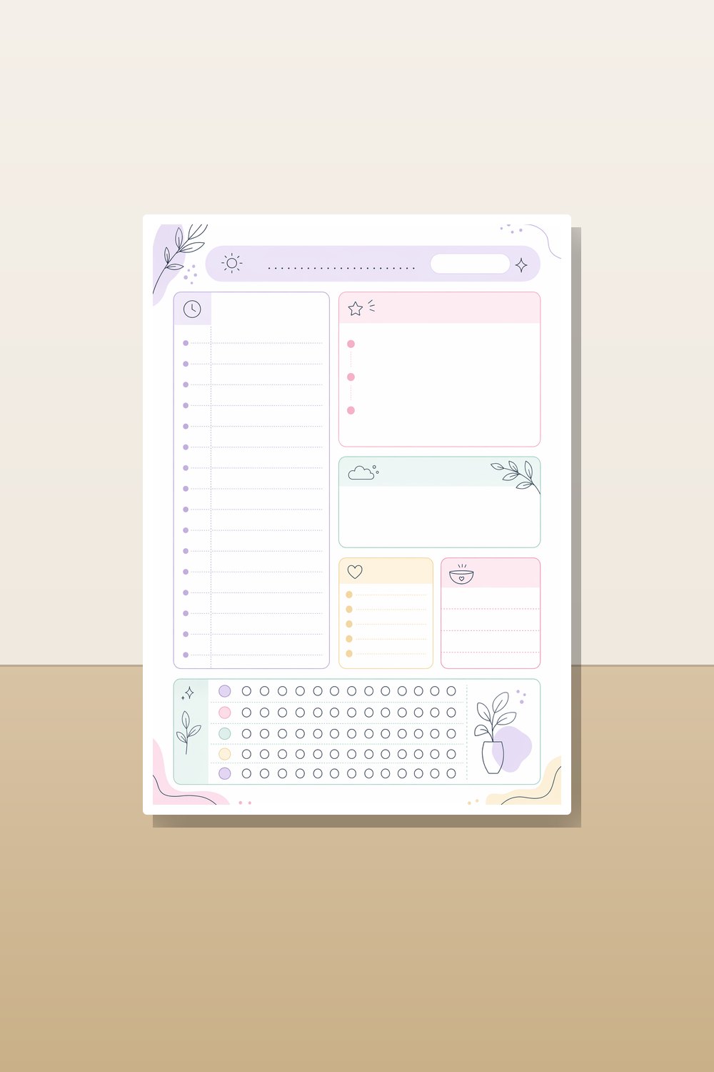 ADHD Planner Printable, ADHD Daily Planner PDF for Women, Executive Functioning & Routine Planner