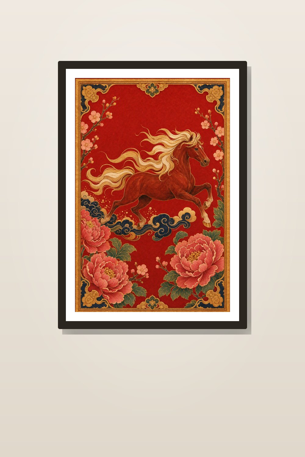 Year of the Horse 2026 Wall Art Printable Set, Lunar New Year Horse Decor