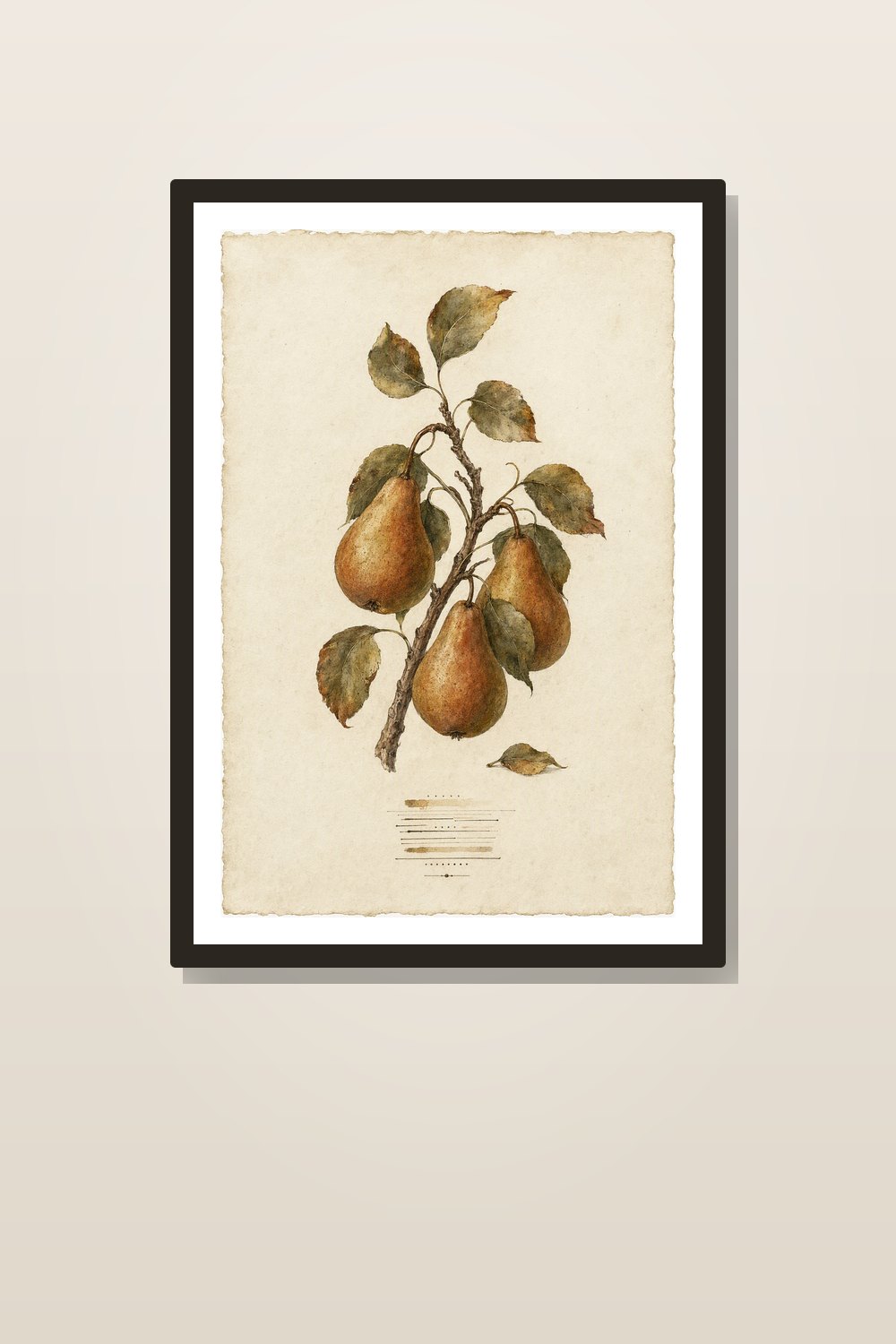 Autumn Botanical Kitchen Wall Art Printable Set, Vintage Fall Herbarium Prints