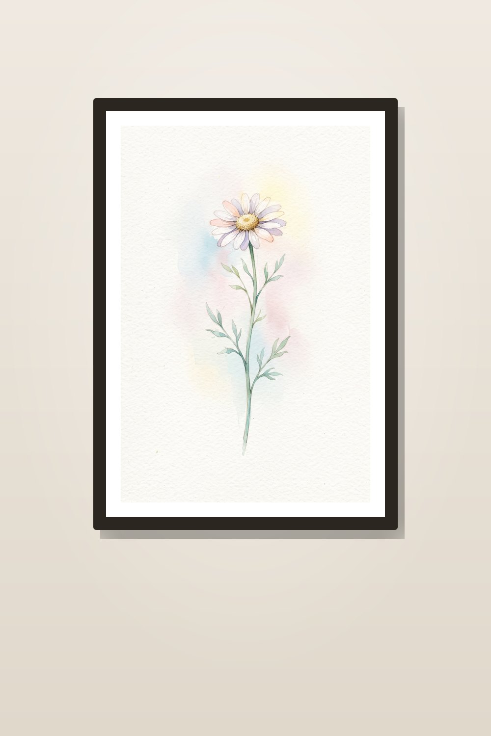 Spring Wildflower Nursery Wall Art Set - Watercolor Botanical Baby Room Prints, Sage & Blush Floral Decor (6-Piece Digital Download) — styled in a room