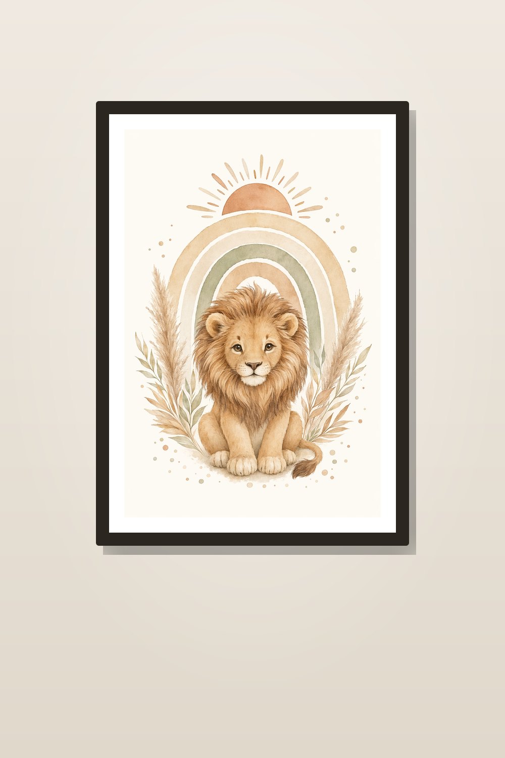 Boho Neutral Safari Nursery Wall Art Set, 6 Printable Beige Brown Animal Prints, Gender Neutral Baby Room Decor Bundle