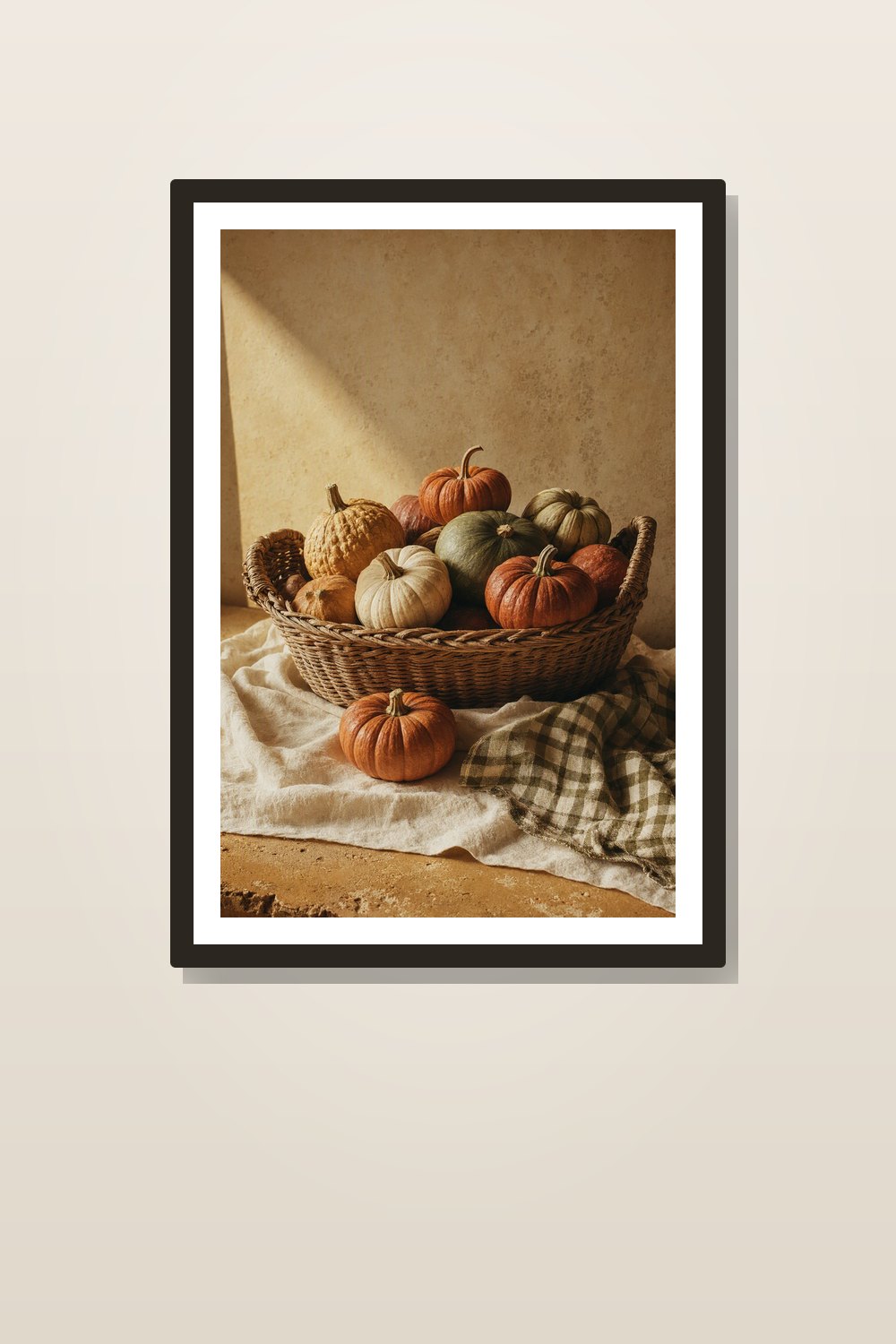 Vintage Fall Kitchen Wall Art Printable Set, 1970s Autumn Farmers Market Still Life Gallery Wall