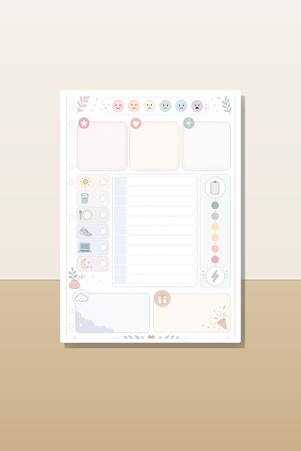 ADHD Planner Printable for Women Bundle, ADHD Daily Planner Printable, Visual ADHD Planner Printable, Dopamine Menu PDF Set