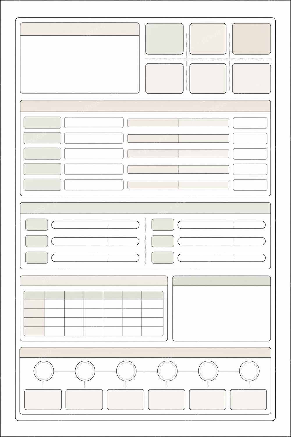 Minimalist Debt Payoff Binder Printable Bundle, Debt Payoff Tracker Printable PDF, Debt Snowball & Avalanche Planner Pack — artwork preview (watermarked)