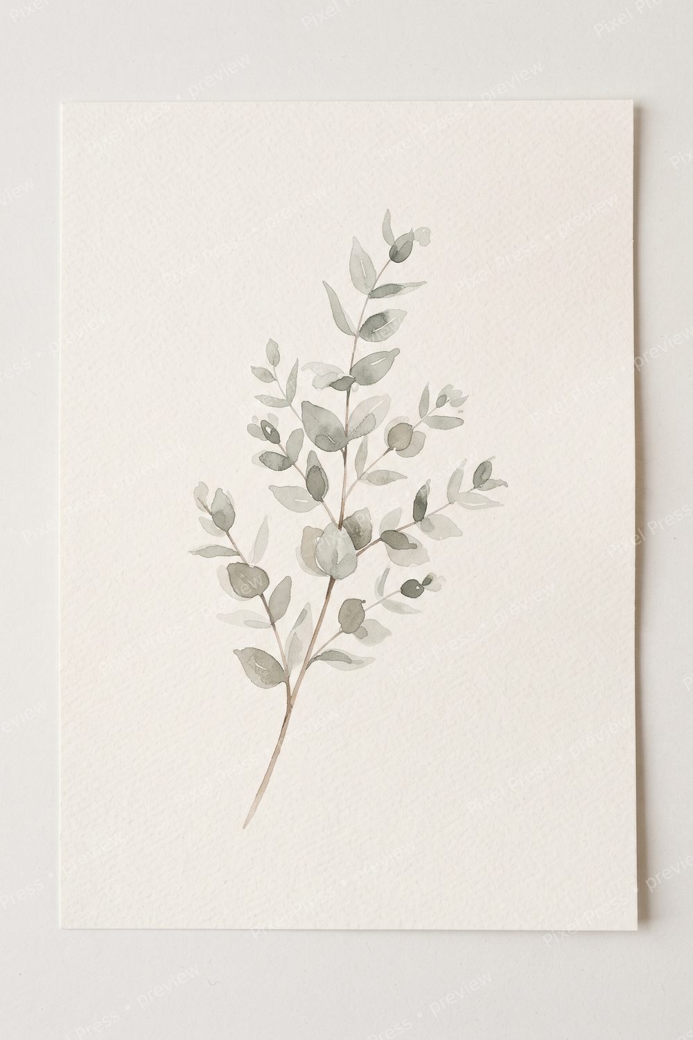 Neutral Fall Wall Art Printable Set — Minimalist Thanksgiving Table Botanical Prints, Wheat & Eucalyptus Digital Gallery Wall Decor — artwork preview (watermarked)