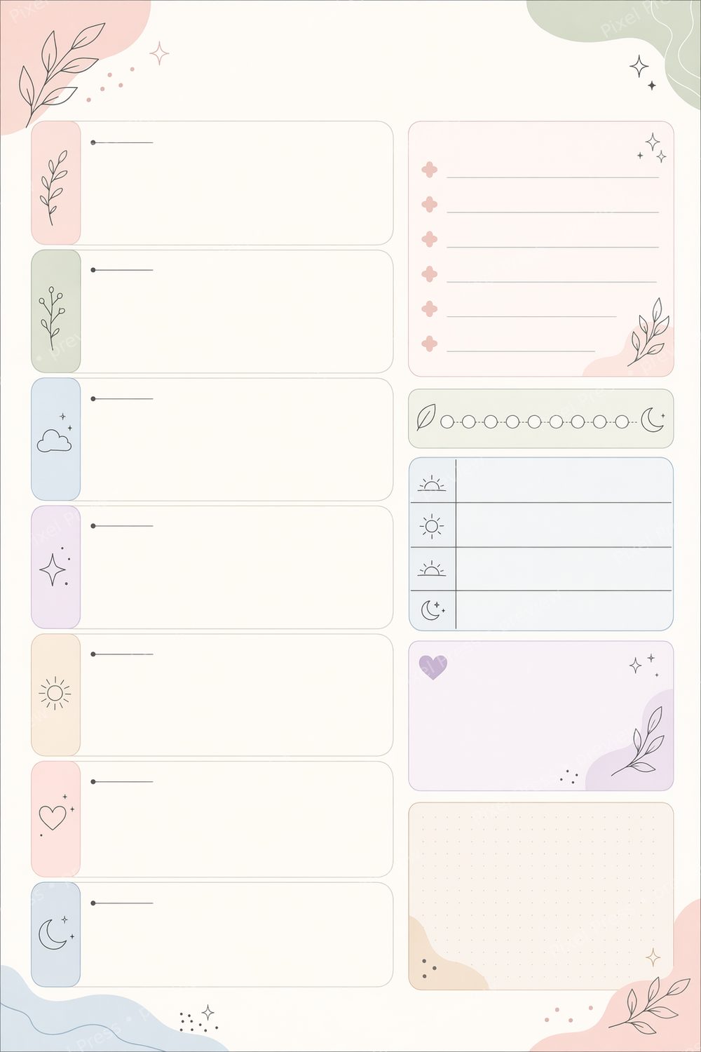 2026 ADHD Planner Printable for Women, Executive Function & Time Blindness Planner, Weekly Daily Routine PDF